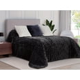 thumbnail image 1 of Cobertor Estambul de Flannel Negro King Size Dormireal, 1 of 5