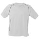 thumbnail image 1 of James and Nicholson - Camiseta deportiva de equipación para caballero señora unisex (Blanco/Negro), 1 of 2