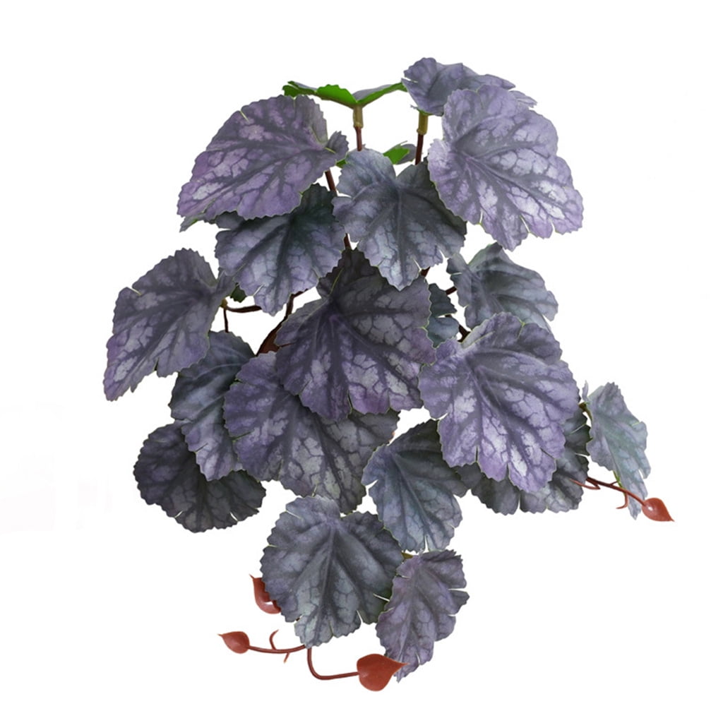 Artificial Reptile Plants Lifelike Terrarium 3D Printed Leaves