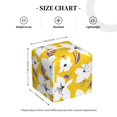 thumbnail image 4 of Tissue Lilies Flowers Box Cover Holder, Square by Xecao - Leather Decorative Organizer for Tabletop, Bathroom, Car, Office, 4 of 8