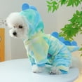 thumbnail image 6 of Winter Coat for Dogs, Cats & Teddy Pets, Warm Hoodie Outfit Soft Coral Fleece Puppy Jacket with Hat, 6 of 7