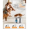 thumbnail image 2 of Fuente de Agua para Gatos FOOPOMARY de Acero Inoxidable 3.2L con 12 Filtros, 2 of 9