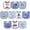 Handsome Eyes, variant on Infant Boy Cotton Terry Drooler Bibs with Fiber Filling 10pk, Handsome Eyes, One Size