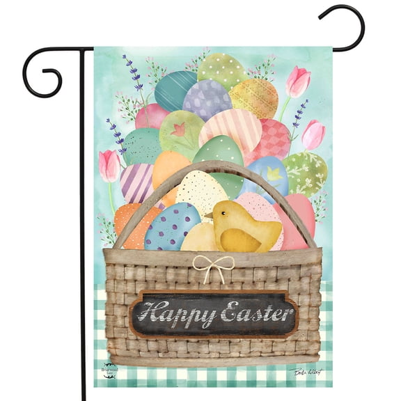 Briarwood Lane Colorful Easter Basket Garden Flag