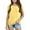 Yellow, variant on XEGLSBU Girls T Shirts Size 12-13 Trendy Cute Girls Tops and Tees for Summer Short Sleeve Hoodeds with Front Pocket forBeach and Picnics Comfortable Fit White Size 13-14 Years
