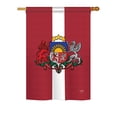 thumbnail image 2 of Breeze Decor - Latvia Flags of the World - Everyday Nationality Impressions Decorative Vertical Garden Flag 13" x 18.5" Printed In USA, 2 of 2