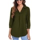 thumbnail image 5 of Sexy Dance Top de mujer con manga 3/4 y blusa holgada con cuello en V, 5 of 7