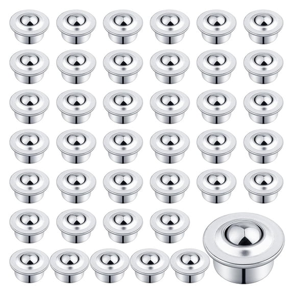 5/8inch Roller Ball Transfer Bearing, 40PCS -15H Carbon Steel Ball-Bearing Rollers, Ball Transfer Bearing Casters