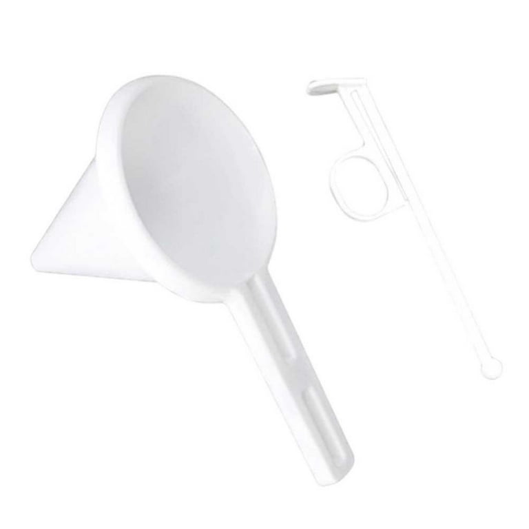 Adjustable Chocolate Funnel for Baking Cake Decorating Tools Kitchen Vial  with Spoon Top Kitchen Gadgets Bottle Pour Spouts Cute Silicone Funnel  Collapsible Stainless Funnels for Filling Small 