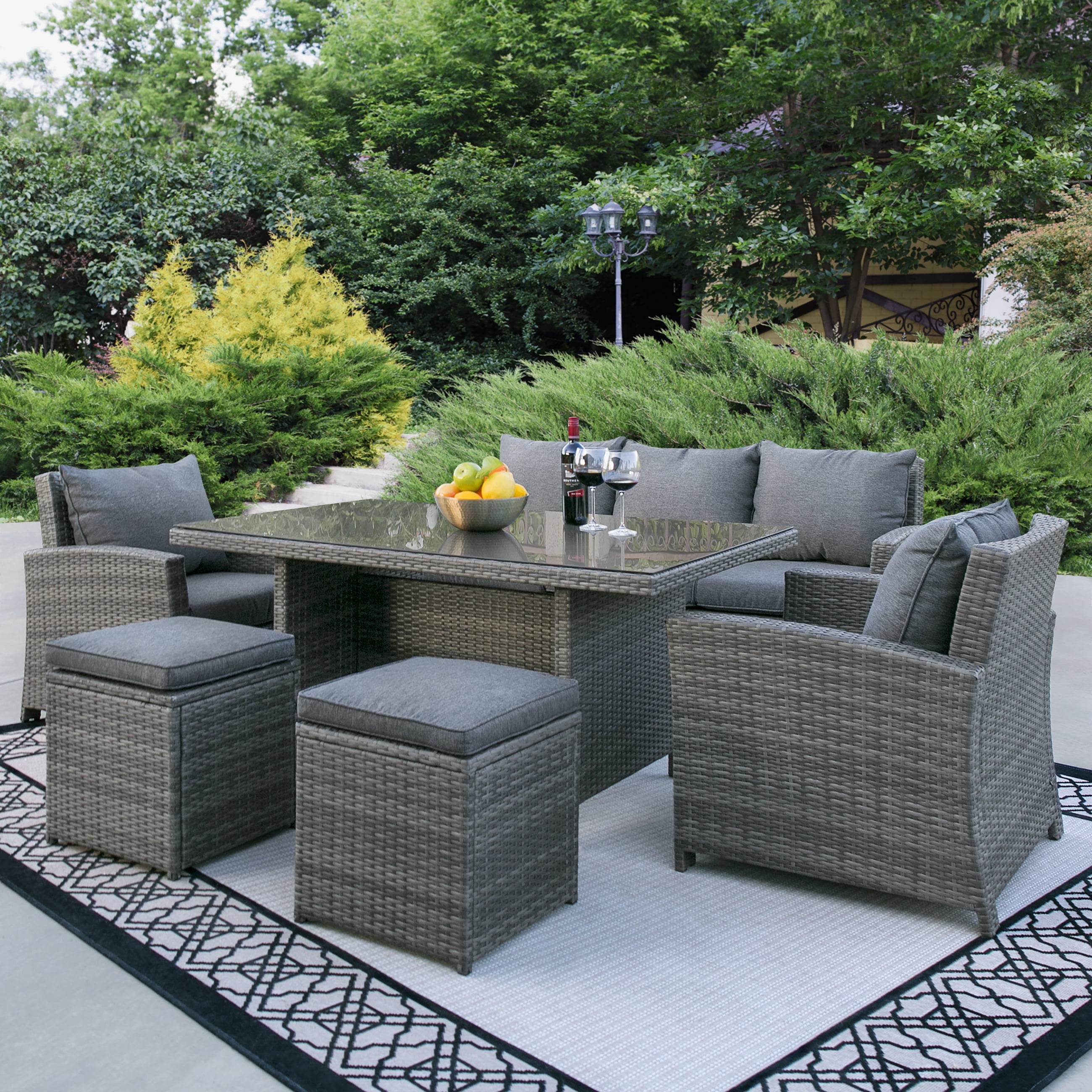 Best Choice Products Complete Outdoor Living Patio Furniture 6-Piece