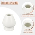 thumbnail image 4 of Uxcell Ceramic Chasen Stand 70mm Matcha Whisk Holder Teas Set Whisks Stand Traditional Matcha Tea Chasen Holder Tea Set Accessories for Tea Tasting, White, 4 of 7