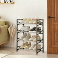 thumbnail image 5 of VWRXBZ Shoe Rack, Shoe Rack Shoe Rack Storage Organizer with 4 Tiers Metal Shelves for Bedroom Closet Entry Dorm Room Household Essentials, 5 of 6