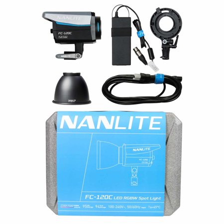 NANLITE FC-120C 撮影用ライト 出力145W LEDライト 2700-7500K(G/M±150) CRI95 フルカラーライト RGBライト 国内正規品 爆買
