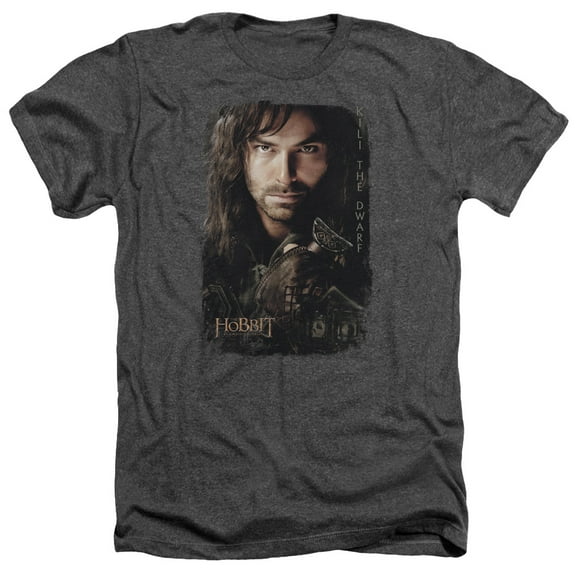 Hobbit - Kili Poster - Heather Short Sleeve Shirt - XX-Large