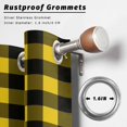 thumbnail image 6 of Outdoor Curtains for Patio Waterproof, Black Yellow Plaid Windproof Pravicy Outside Porch Blackout Curtain, Retro Country Buffalo Check Gingham Sun Blocking Grommets Curtains for Cabana 54"x108", 6 of 9