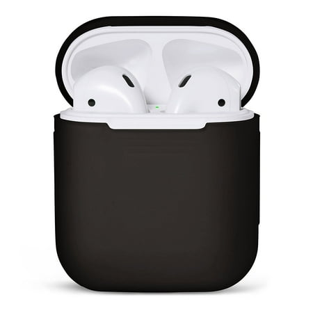 - Tiehnom AirPods Silicone Case Cover Protective Skin for Apple Airpods Charrging Case (Black)