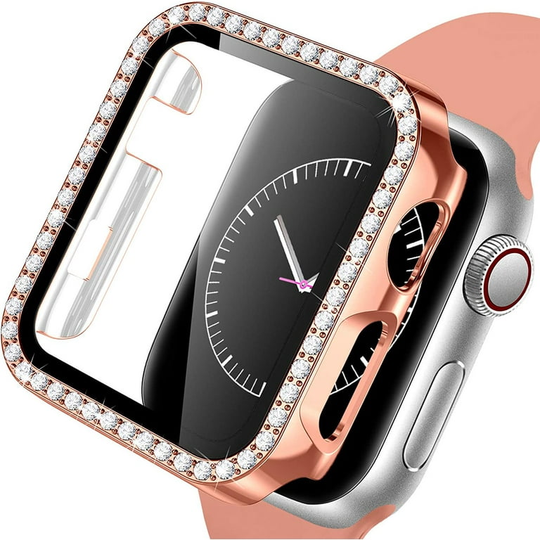 Rose gold apple watch face cover sale
