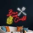 thumbnail image 5 of Handmadetneonsign Bar And Grill Neon Sign, Barbecue Wall Art Decor, Barbecue Restaurant Wall Decor, 5 of 5