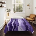 thumbnail image 4 of Purple Ombre Large Tapestry for Bedroom Wall Hanging Tapestry, Abstract Art Moire Ocean Waves Ceiling Backdrop Tapestries Poster Blanket Wall Decor for Teens Room Living Room Dorm 86" x 104", 4 of 8