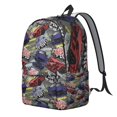 thumbnail image 2 of Speed Racer Cars Pattern Backpack for School,Schoolbag with Adjustable Shoulder Straps & Padded Back,15.7"x11.8"x5.5", 2 of 5
