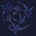 thumbnail image 3 of CafePress - Whale Sahrk Blue Spiral Zip Hoodie (Dark) - Zip Hoodie, Classic Hooded Sweatshirt with Metal Zipper, 3 of 4