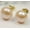 Pink, variant on Wholesale Natural Genuine Akoya Freshwater Pearl 14K Gold Plated Stud Earrings -7-8mm-Gray