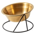 thumbnail image 1 of Cuenco de acero inoxidable para gatos, perros, bebederos y comida para proteger las vértebras cervicales., 1 of 5