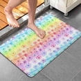 thumbnail image 4 of Pioneer Flower Floral Print Pattern Bathroom Rugs Mat, Non Slip Microfiber Bathroom Rug with Rubber Backing, Soft Mats for Bathroom Floor Tub Shower, 20"x32", 4 of 5