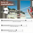 thumbnail image 6 of Adjustable Sliding Door Safety Bar, 17-50 Inch Retractable Window Security Bar for Home Travel, Heavy Duty Door Lock Bar for Sliding Glass Door, No Drilling Burglary Prevention, 1Pc, 6 of 7