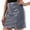 Dark Gray, variant on Women's Pure Colored Short Skirt Skirt Tight Leather Skirt Slit Miniskirt Swim Skirts for Women, Size S