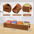 thumbnail image 3 of Organizador de bolsitas de té Chicvilla de madera de acacia con 4 ranuras, 3 of 8
