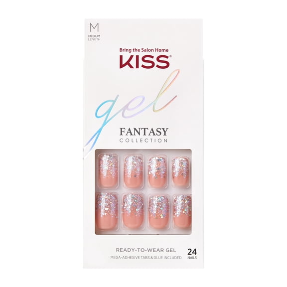 KISS Gel Fantasy Ready-to-Wear Gel Nails, Medium