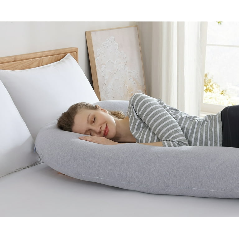 PharMeDoc Pregnancy Pillow C-Shape Body Pillow with Removable