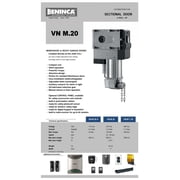 Beninca Commercial Door Operator Chain Hoist (Gear Head Motor) VN.M20-A KIT - Includes Control PANELCELL.P (Built in Receiver with Dual Push Button)