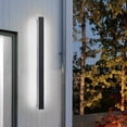 thumbnail image 3 of Lámparas de iluminación de pared LED modernas de tira larga para exteriores, elegante negro esmerilado Los 80cm jinwen Aplique impermeable, 3 of 8