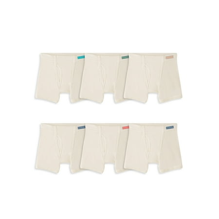 

Fruit of the Loom Toddler Boy Natural Cotton Boxer Briefs 6 Pack Sizes 2T-5T