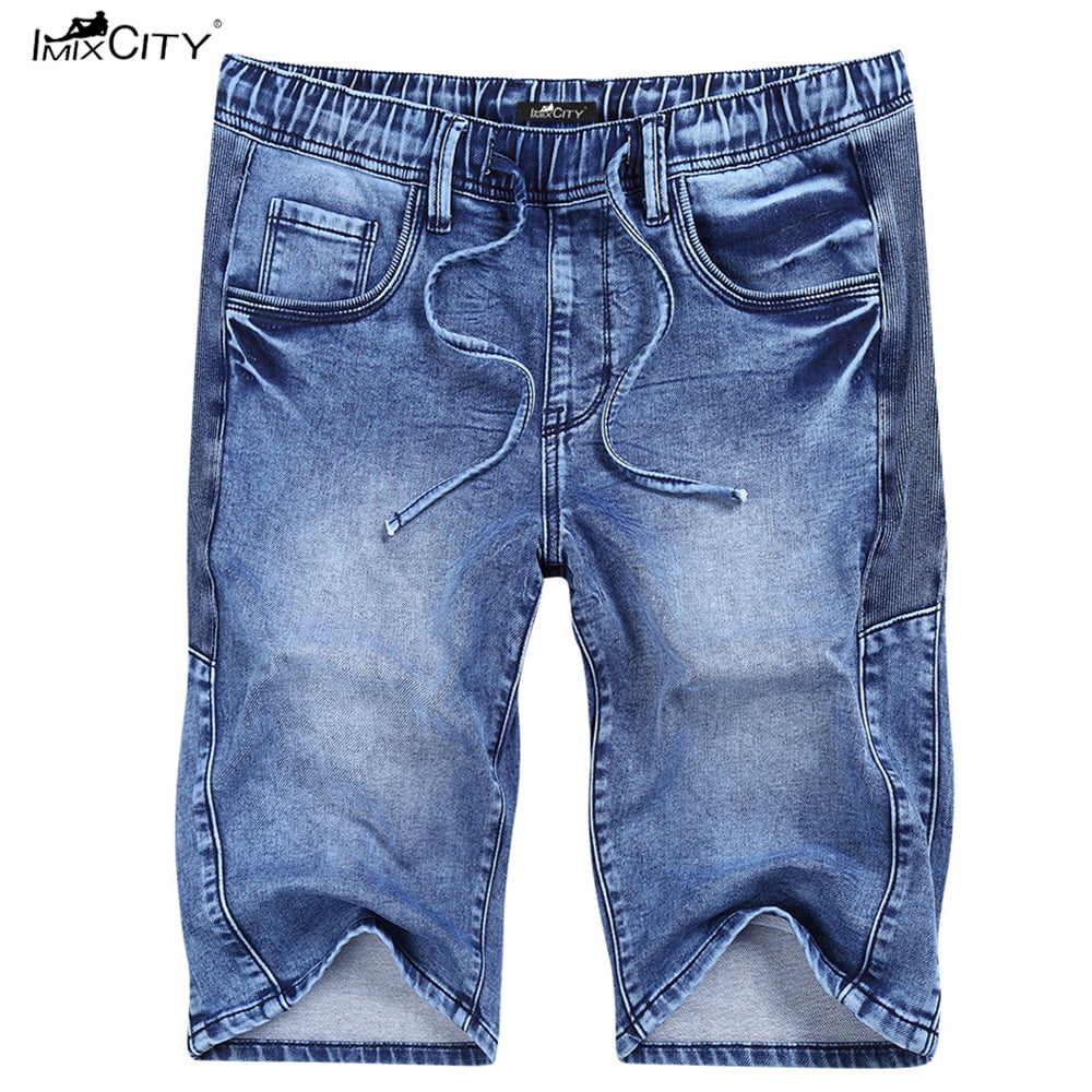 Fubotevic Men Slim Fit Ripped Destroyed Straight Leg Casual High Waist Denim Shorts Jeans