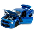 thumbnail image 2 of 2006 Ford Mustang GT Blue Metallic with Matt Black Hood and Stripes Bigtime Muscle Series 1/24 Diecast Model Car by Jada(Selections May Vary), 2 of 9