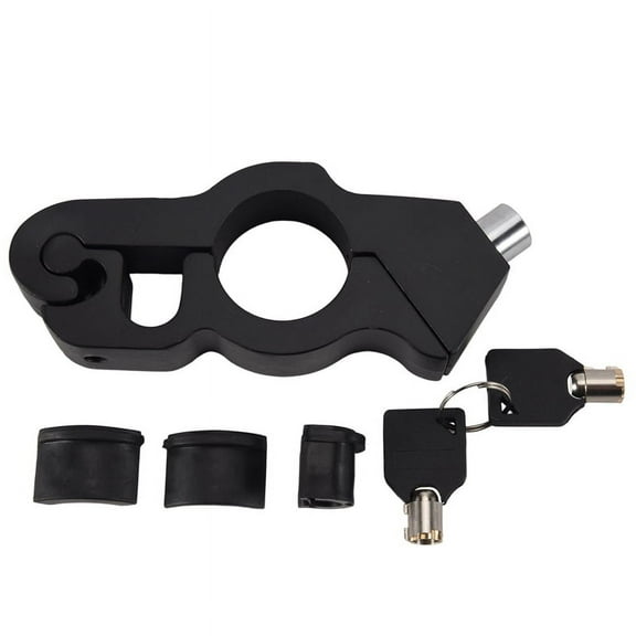 Lock-A Grip / Throttle / Brake / Handlebar Lock to Secure Your Bike, Scooter, Moped or ATV in Under 5 Seconds,1 x handle lock 2 x key 3 x gasket,Black