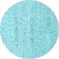 thumbnail image 1 of Ahgly Company Indoor Round Solid Light Blue Modern Area Rugs, 7' Round, 1 of 4
