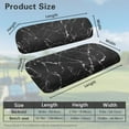 thumbnail image 3 of POLERO Golf Cart Bench Seat Covers Black Marble Print Non-slip Ezgo Club Car Front Seat Cover Set Fit for Golf Cart Accessories Easy to Install, 3 of 8