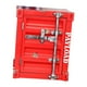 thumbnail image 3 of Mesita de noche de estilo Industrial, armario estilo contenedor, muebles para el hogar, práctica mesita de noche con cerradura para aperitivos de baño Rojo, 3 of 8