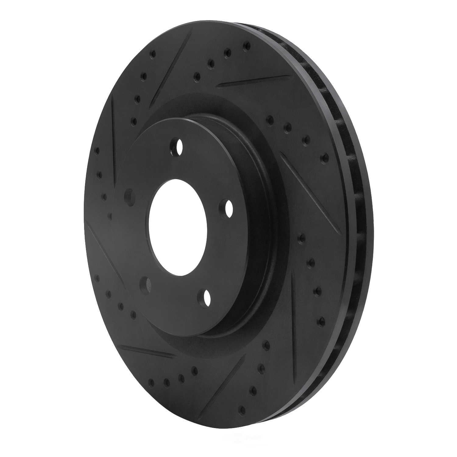 Dynamic Friction Company 633-39023L DFC Brake Rotor - Drilled And Slotted - Black