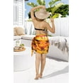 thumbnail image 3 of HAPPY BAY Women's Pareo Swimwear Bikini Beach Wrap Sarong One Size Orange, Beach, 3 of 4