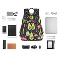 thumbnail image 4 of Yiaed Avocado Love Print Lightweight Backpack Travel Backpacks Hiking Daypack for Women Men, 4 of 5
