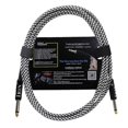 thumbnail image 1 of Guitar Cable Noise Reduction Cable (10M) Black & White, 1 of 5