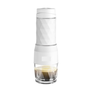 Portable Coffee Maker Espresso Machine Hand Press Capsule Ground Coffee Brewer Portable For Travel And Picnic , Removable Reservoir