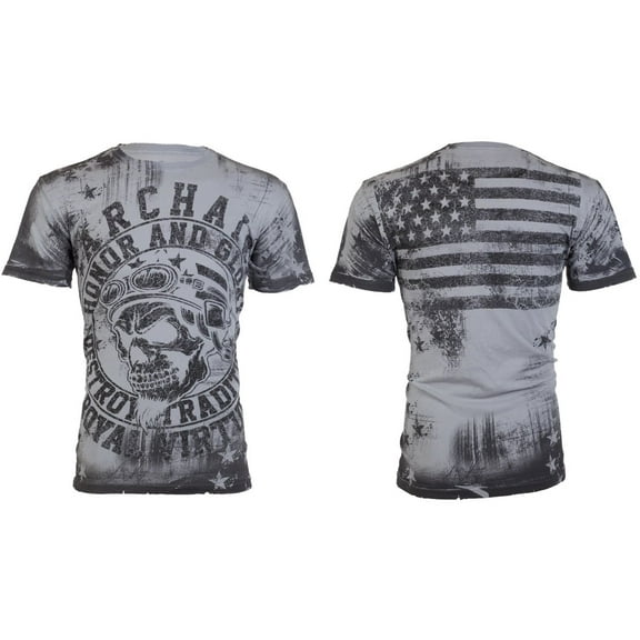 ARCHAIC BY AFFLICTION Men's T-Shirt S/S DEATH RACER Biker MMA