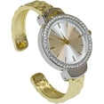 thumbnail image 5 of Blekon Collections Quartz Elegant Womens Rhinestone Bezel Stainless Steel Back Cuff Bangle Watch, 5 of 5