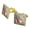 Gold, variant on Kittens Selfie Picture Square Cufflink Set - Silver or Gold